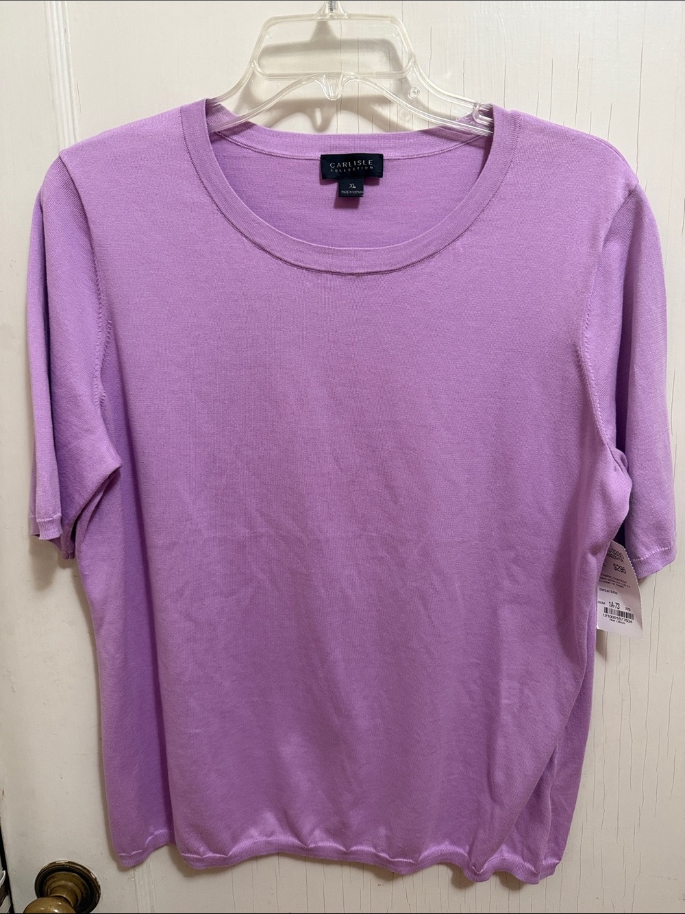 Carlisle Paragon Purple 100% Suvin Cotton Top